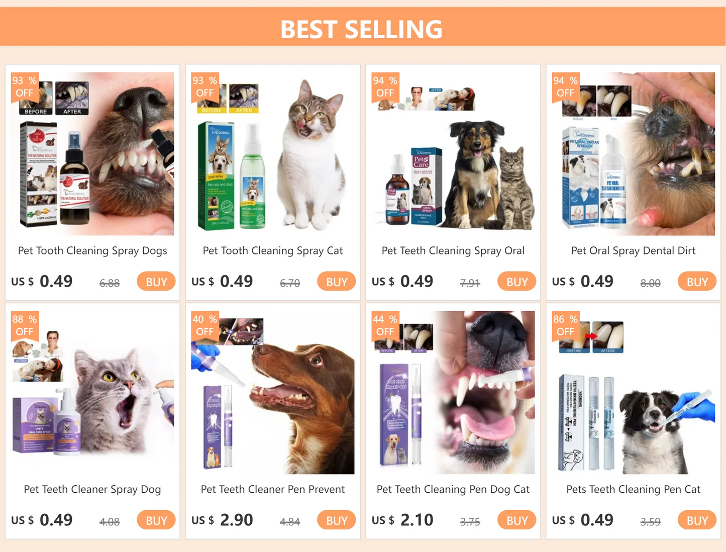 Pet Oral Cleaning Spray Mouth Tartar Plaque Clean Kitten Bad Breath Removal Dntal Calculus Prevention Cat Breath Freshen Liquid