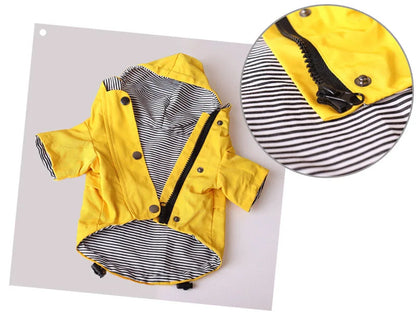 Waterproof Pet Dog Coat Jacket for Medium Large Dogs Fashion Puppy Cat Raincoat Shiba Inu Bulldog Poodle Clothes mascotas Outfit