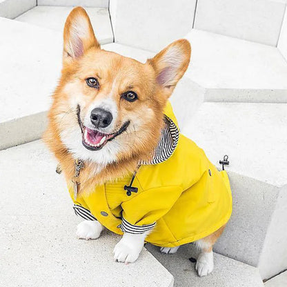 Waterproof Pet Dog Coat Jacket for Medium Large Dogs Fashion Puppy Cat Raincoat Shiba Inu Bulldog Poodle Clothes mascotas Outfit