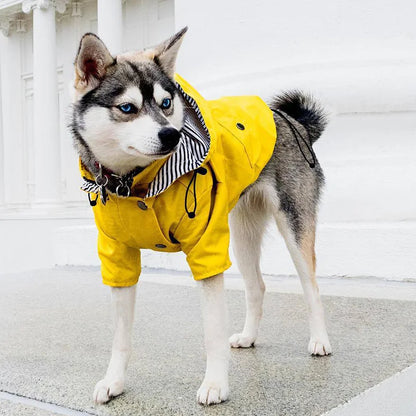 Waterproof Pet Dog Coat Jacket for Medium Large Dogs Fashion Puppy Cat Raincoat Shiba Inu Bulldog Poodle Clothes mascotas Outfit