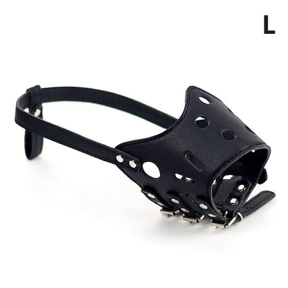 Soft Leather Anti-bite Adjustable Secure Adjustable & Breathable Small Large Dogs Muzzle Mask Pet Muzzles Chiens Pet Supplies