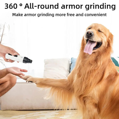 Electric Pet Nail Clipper USB Charging Dog Nail Grinder Portable Puppy Cat Nails Pet Grooming Tools For Small Medium Large Dogs