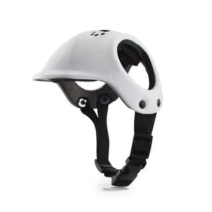 LETVIA Outdoors Pet Safety Helmet Skateboard Dog Safety Helmet Cool Pet Motorcycle Helmet Hat with Ear Holes Adjustable Strap