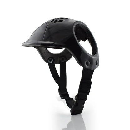 LETVIA Outdoors Pet Safety Helmet Skateboard Dog Safety Helmet Cool Pet Motorcycle Helmet Hat with Ear Holes Adjustable Strap