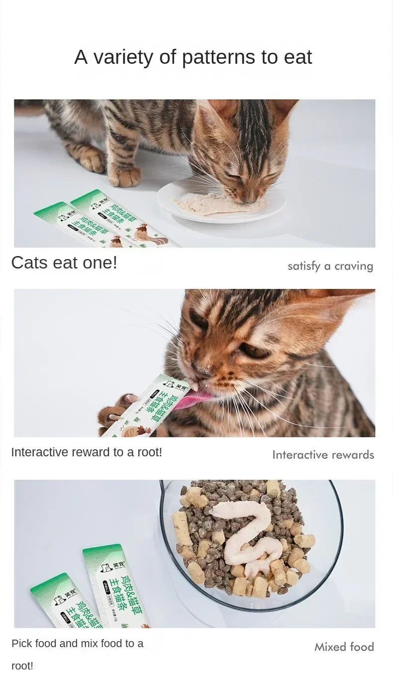 Cat Wet Food Pet Treats Interactive Rewards Kitty Snacks Cat Snacks Training Reward Cat Staple Food Salmon Cat Fattening Cheeks
