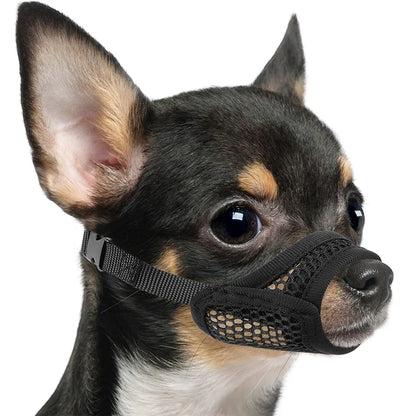 〔CC11〕Mesh Muzzle For Short Snout And Small Medium Dogs Anti-Biting, Focus On Brachycephalic Dogs Like Chihuahua Pomeranian