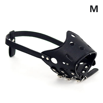 Soft Leather Anti-bite Adjustable Secure Adjustable & Breathable Small Large Dogs Muzzle Mask Pet Muzzles Chiens Pet Supplies