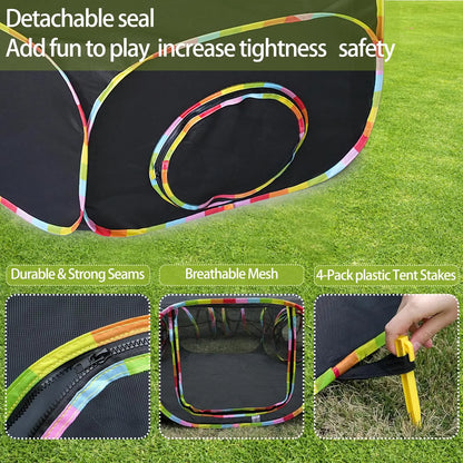 Cat Enclosure Portable Tents and Round Tunnel Playpen Pet Supplies Tunnels Playground Indoor Cats Rabbit Guinea Pig Accessories