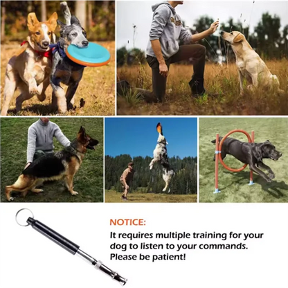 Sifflet pour chien pour arrêter d'aboyer, contrôle des aboiements, entraînement pour chiens, sifflet dissuasion, entraînement ré