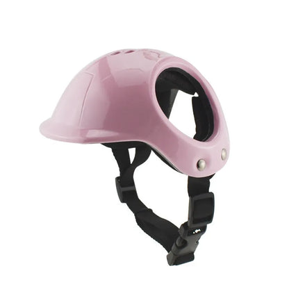 LETVIA Outdoors Pet Safety Helmet Skateboard Dog Safety Helmet Cool Pet Motorcycle Helmet Hat with Ear Holes Adjustable Strap