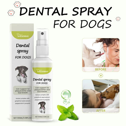 Pet Oral Cleaning Spray Mouth Tartar Plaque Clean Kitten Bad Breath Removal Dntal Calculus Prevention Cat Breath Freshen Liquid
